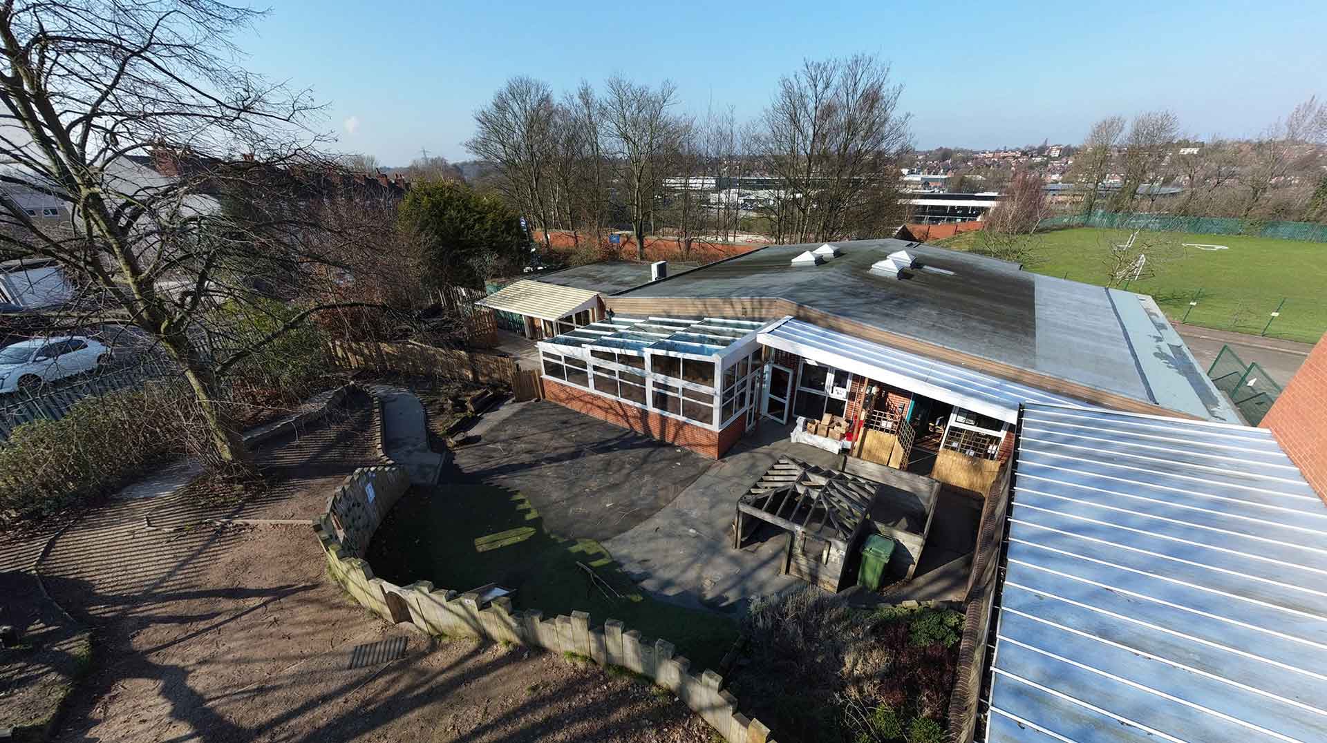 Aerial Photography Manchester Nursery