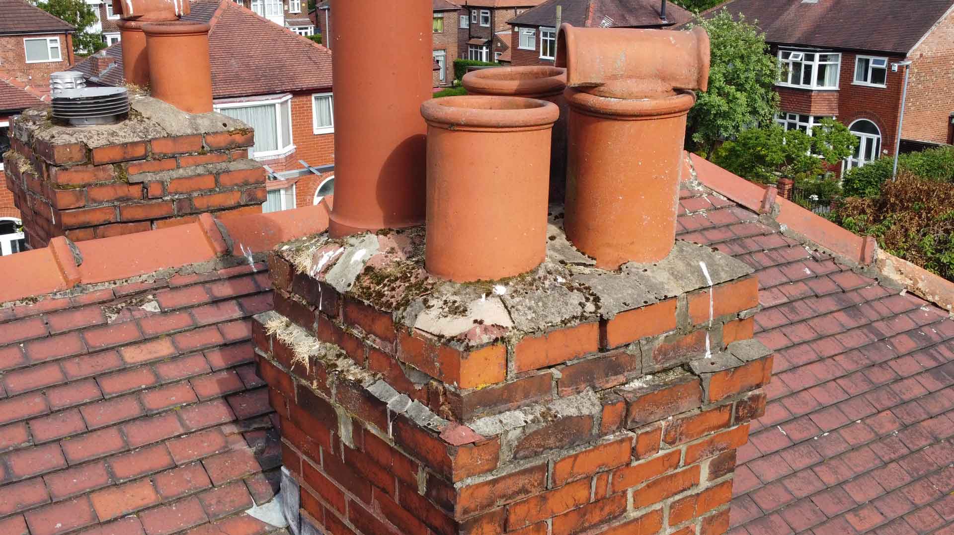 Chimney drone inspection