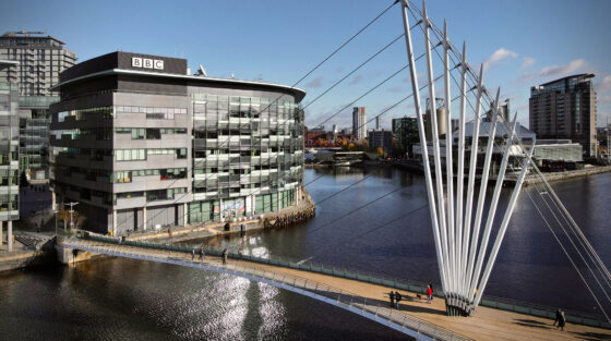 Aerial Photograph of BBC Manchester